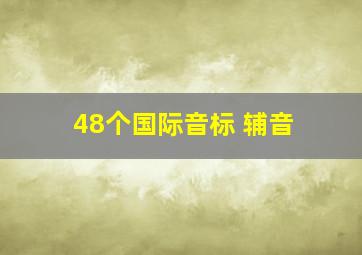 48个国际音标 辅音